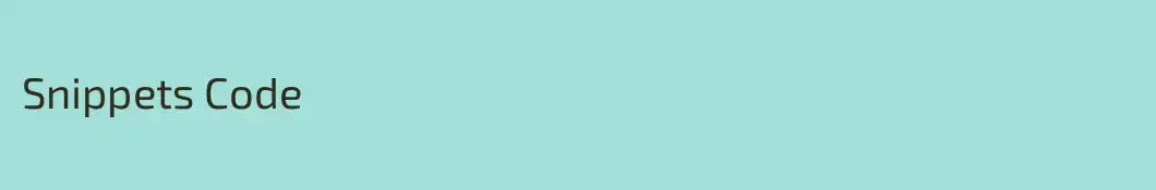 Snippets Code